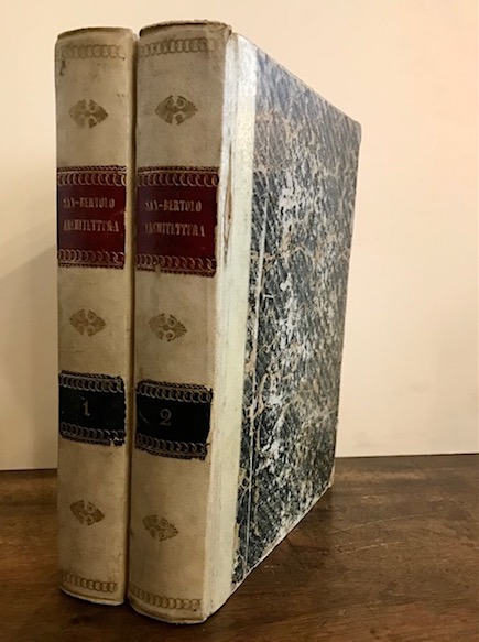 Nicola Cavalieri San-Bertolo Istituzioni di architettura statica e idraulica. Volume primo (e Volume secondo) 1826-1827 Bologna dalla Tipografia Cardinali e Frulli